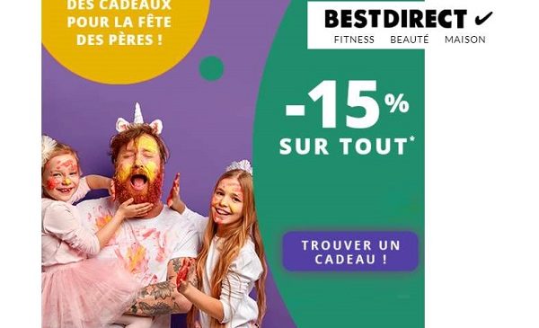 fête des pères best direct 15% de réduction