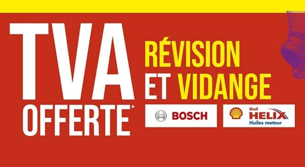 La vidange ou révision moins chère chez Euromaster qui offre la TVA