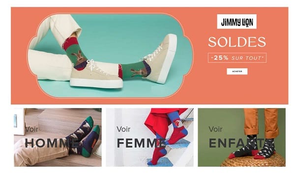 Les Soldes de Jimmy Lion sont en ligne