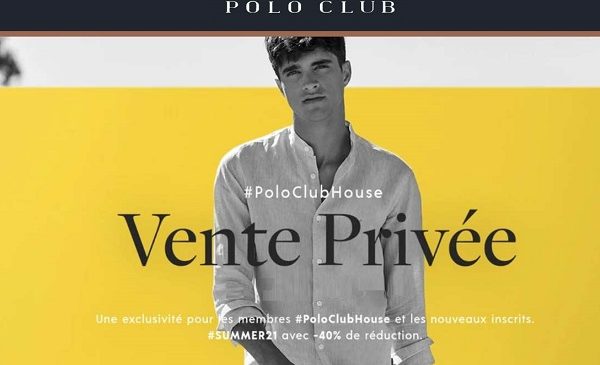 Vente privée Polo Club : 40% de remise sur toute la collection