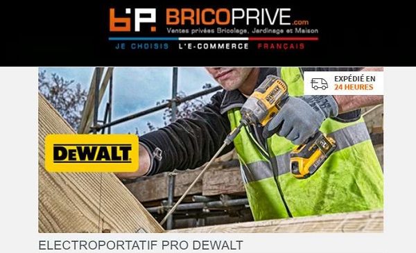 Vente privée outils électroportatifs Pro DEWALT