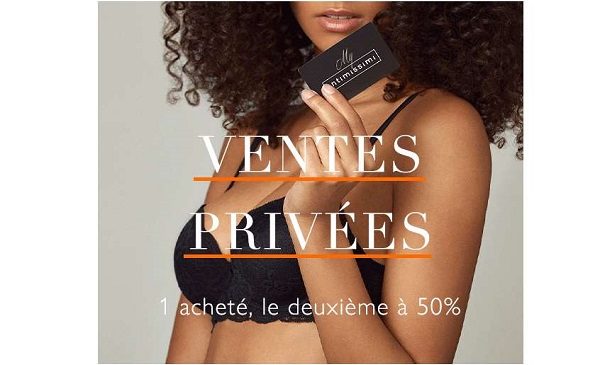 ventes privées intimissimi 1 acheté, le deuxième à 50%