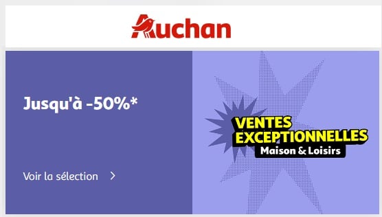 ventes exceptionnelles pour les pré soldes auchan