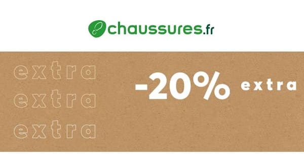 20% de remise supplémentaire sur les soldes Chaussures (jusqu’à dimanche uniquement)