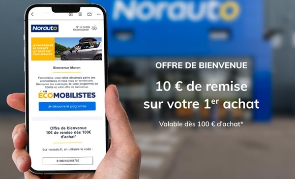 Bénéficiez de 10€ de remise dès 100€ d’achat en prenant la carte de fidélité de Norauto