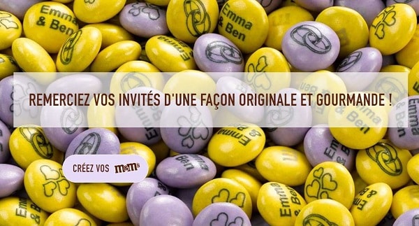 De 15% à 20% de remise sur votre commande M&M's 