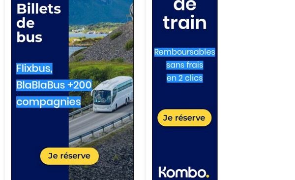 kombo la plateforme qui permet d'acheter vos billets de train, bus et avion moins chers et simplement