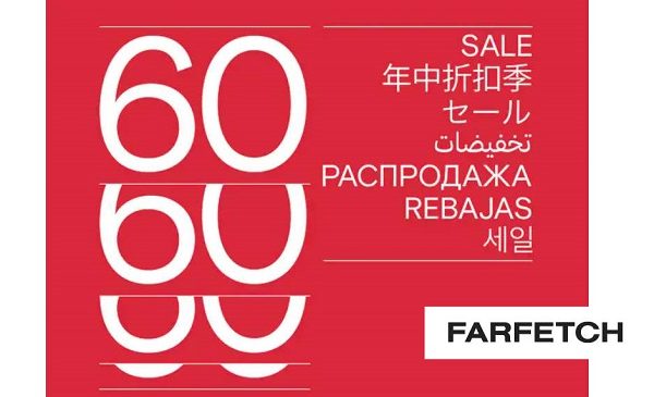 les démarques de farfetch 60 % sur 8 000 pièces pour les soldes