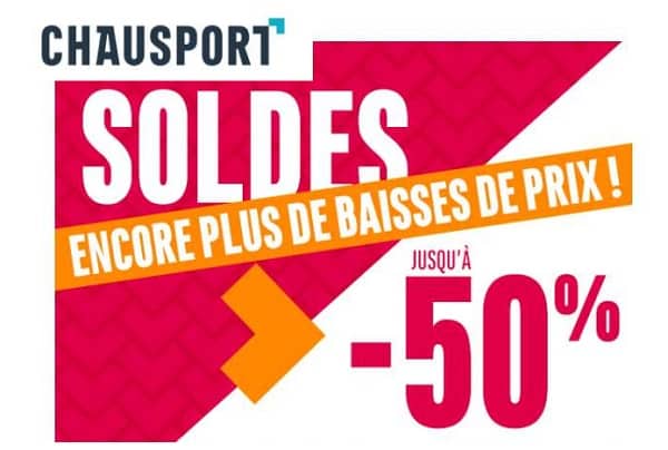 Nouvelle démarque des soldes Chausport ! encore plus de remise (livraison gratuite)