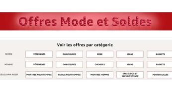 Offres mode et soldes Amazon + 15 % offerts dès 60 € d’achats (sur une selection)
