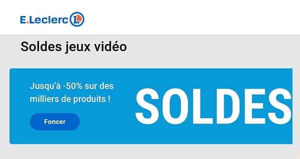 soldes jeux vidéo e leclerc