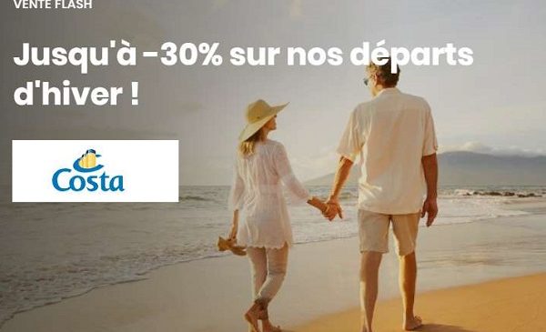 vente flash croisières départs d'hiver de costa croisières