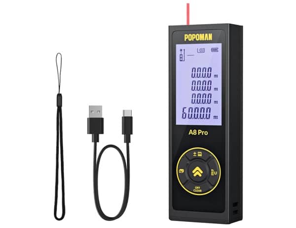 télémètre laser numérique multifonction popoman a8 pro