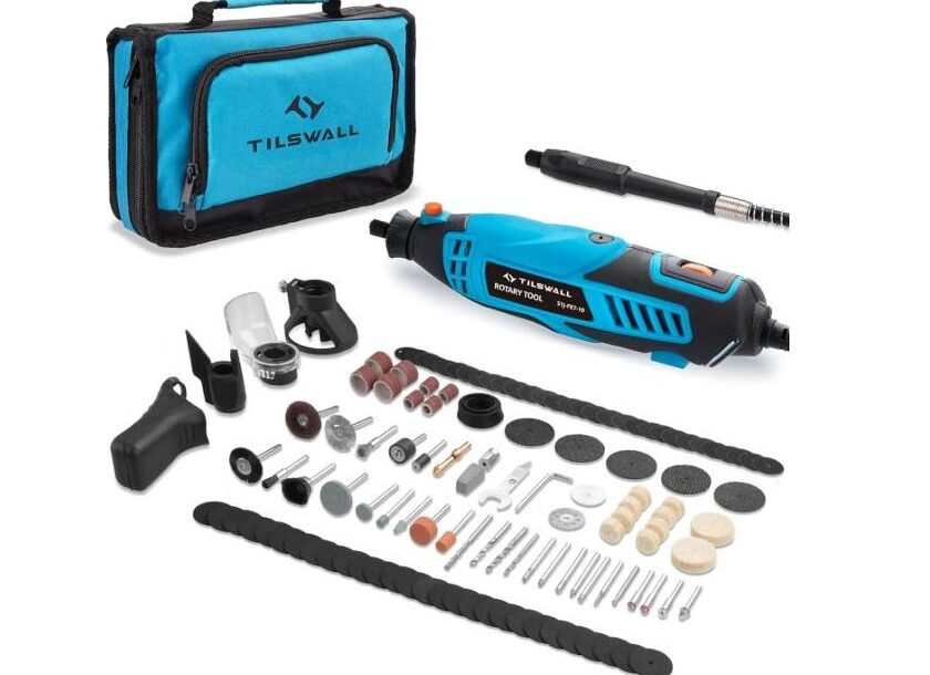 TILSWALL outil rotatif 160W à 25,99€ (-50%) : 145 accessoires pour tous vos projets 🔧 tilswall outil rotatif 160w