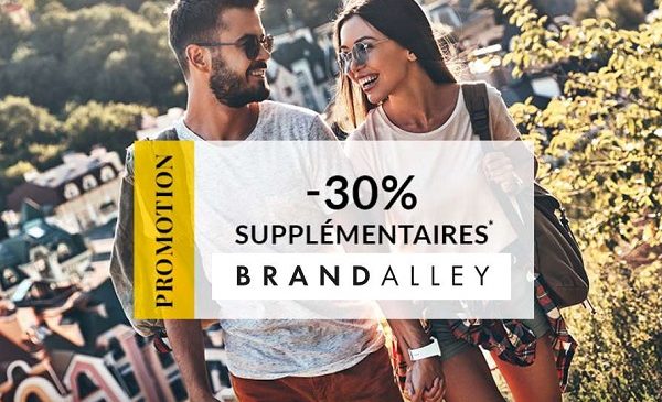 30% de reduction supplémentaire sur plus de 3000 articles deja en promotion sur brandalley