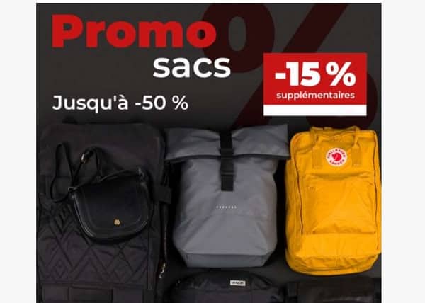 Blue Tomato : 15 % de réduction supplémentaire sur les sacs en promo