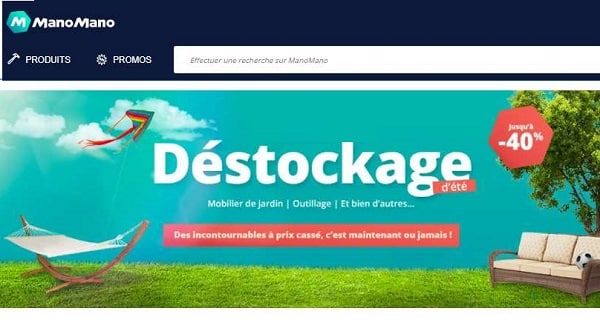 déstockage d'été manomano