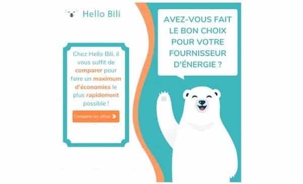 Hello Bili le comparateur de fournisseurs d’électricité et gaz qui en 1 clic vous permet de faire des économies