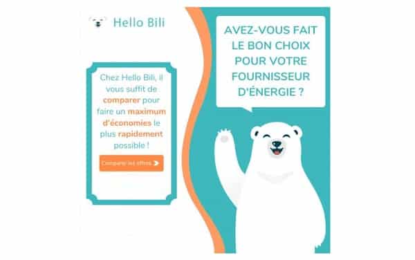 Hello Bili le comparateur de fournisseurs d’électricité et gaz qui en 1 clic vous permet de faire des économies