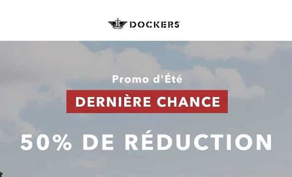 offre flash dockers 50% de remise sur tous les articles promo d'été