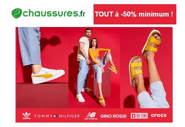 Plus de 4000 paires de chaussures à -50% et plus sur Chaussures