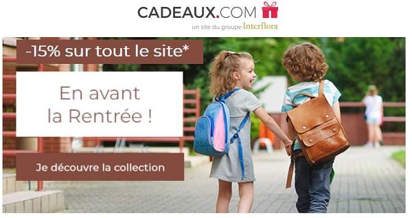 rentrée des classes personnalisée remise sur tout le site cadeaux