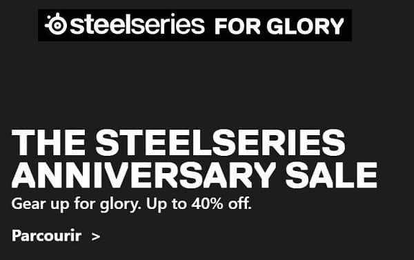 Vente Anniversaire SteelSeries : jusqu’à -40% sur casques, souris, claviers, manettes et autres accessoires gaming