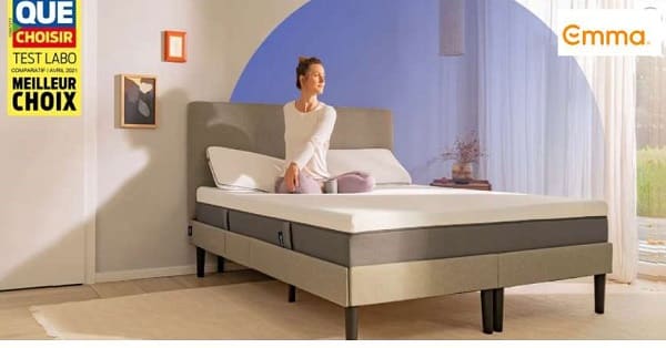 Vente flash matelas Emma Hybride = 40% de reduction sur toutes les dimensions + livraison gratuite