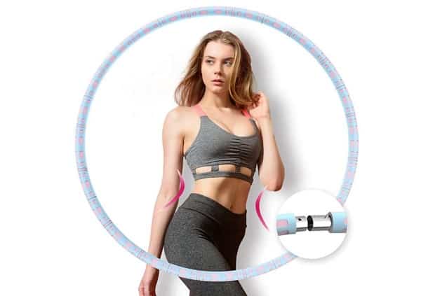 FITNESS : 9,59€ le cerceau de fitness Hula Hoop réglable et démontable avec tube intérieur métal Aikove