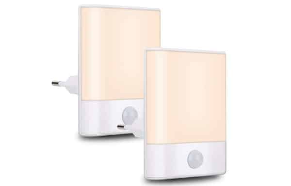 Lot De 2 Veilleuses à Détecteur De Mouvement LED - Pour Placard, Tiroir, Lit - Alimentation Piles AAA