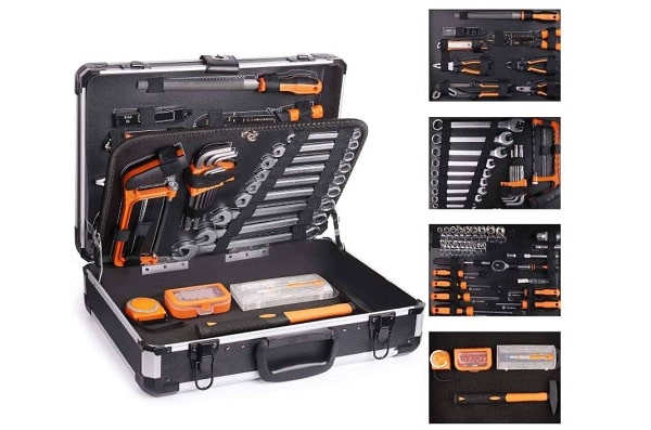 mallette alu à outils de 136 outils et embouts mallette alu à outils de 136 outils et embouts