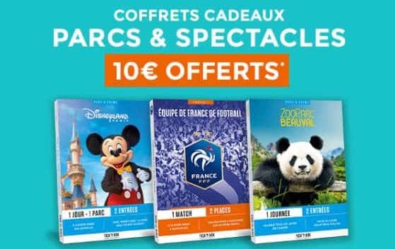 10€ de remise sur les coffrets Parcs et Spectacles de Cap Adrénaline