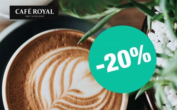 20% de remise sur les capsules compatibles avec Nespresso de Café Royal dès 30€ d’achat