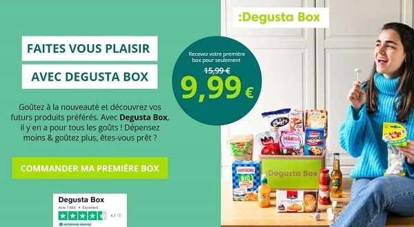 9,99€ seulement la Degustabox