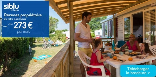 Devenez propriétaire d’un mobil home à partir de 273€/mois