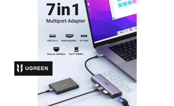 HUB USB C PD 100W 7 en 1 UGREEN