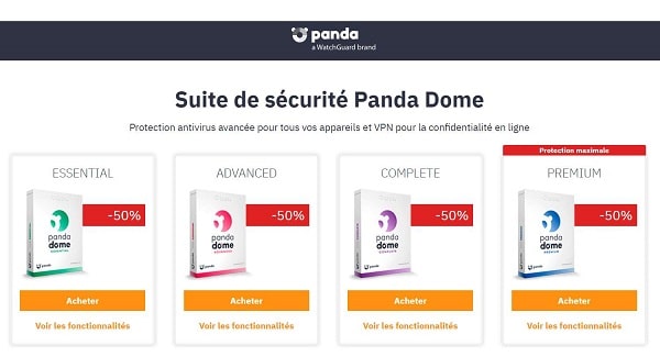 offre de rentrée scolaire panda dome 50% de réduction toutes les solutions