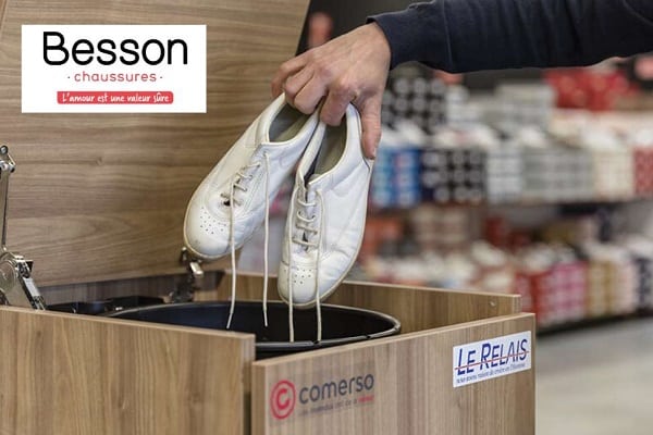 ♻️ Opération recyclage Besson Chaussures : vos anciennes chaussures reprises contre un bon d’achat de 10, 16 ou 20€