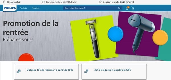 Promotion de la Rentrée de Philips