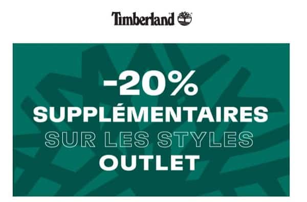 Timberland Outlet : jusqu’à -50% et 20% supplémentaire dès deux articles achetés