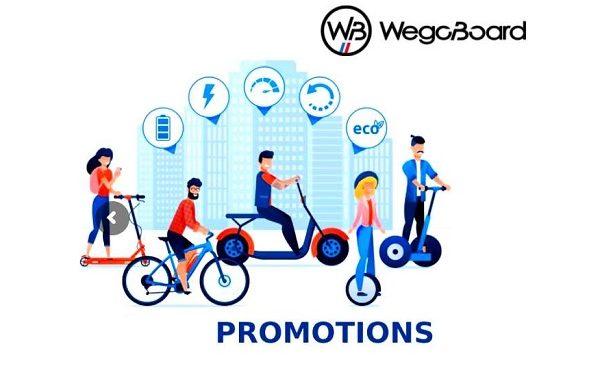 Trottinette électrique, vélo électrique, Hoverboard, Hoverkart... en promotion sur Wegoboard 