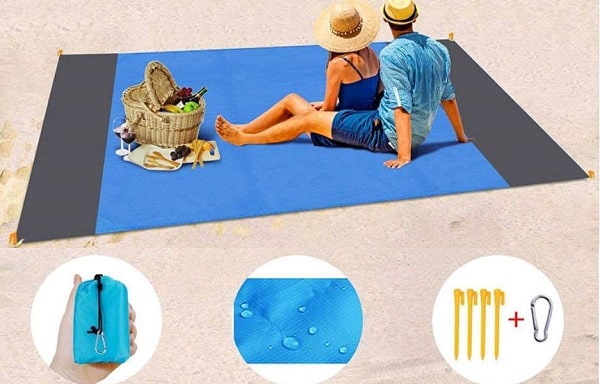 couverture de plage et pique nique grande taille 200 x 210 cm