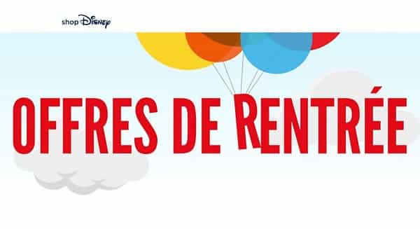 remises supplémentaires sur les Offres De Rentrée de Disney Shop