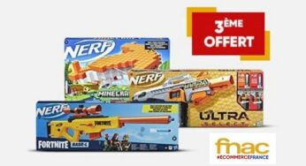 2 Nerf achetés = le 3ème offert sur la FNAC (dans la limite des stocks)