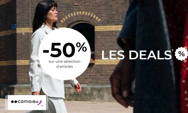 Les deals Camaieu : tout une grande sélection à -50%