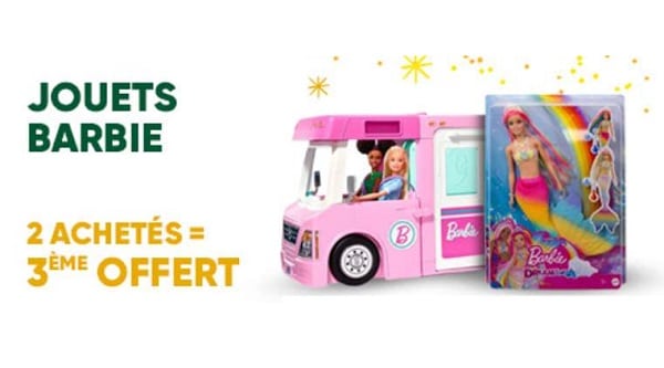 offre barbie fnac 2 barbie achetées = la troisième offerte