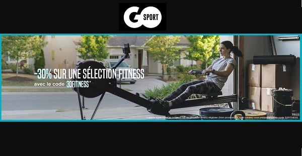 Offre spéciale Go Sport : 30% de remise sur les machines de fitness
