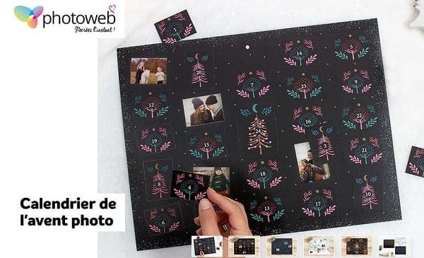 Offre spéciale calendrier de l'avent photo Photoweb