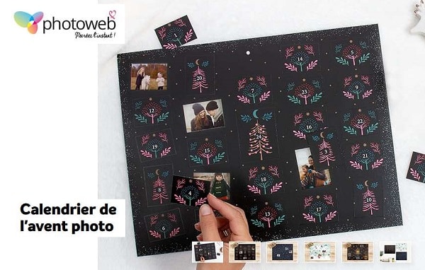 Offre spéciale calendrier de l'avent photo Photoweb