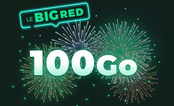 promo forfait RED SFR 100go en illimité BIG RED